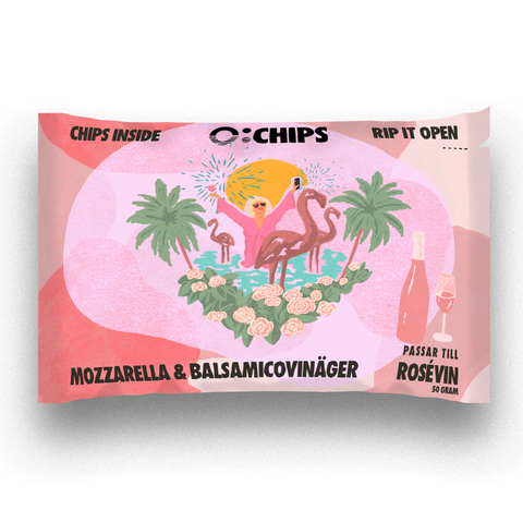 Ö-Chips lanserar ny sommarsmak: Rosé med Mozzarella & Balsamico